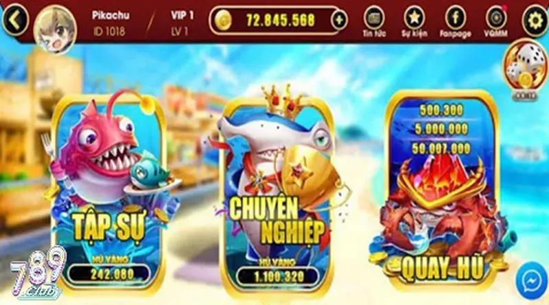 Khám phá 3 chế độ hay ho của bắn cá zui