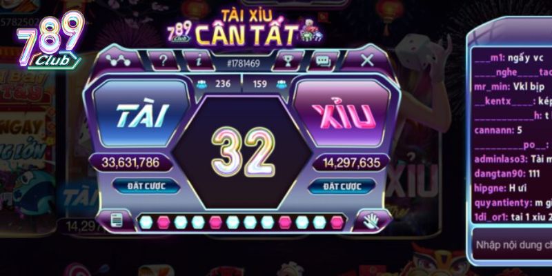 Thử vận may cùng tài xỉu 789Club